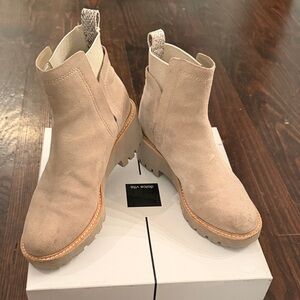 Dolce Vita Cream Ankle Booties